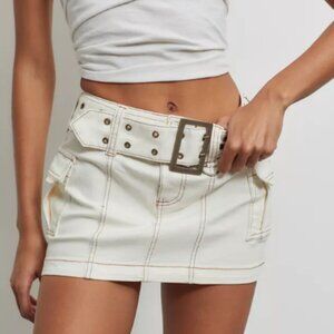 UO Joan Belted Micro Mini Skirt XS/TP